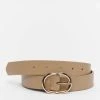URBAN CLASSICS Gürtel Small Ring Buckle In Beige