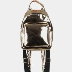 URBAN CLASSICS Rucksack Mini Metallic In Goldfarben