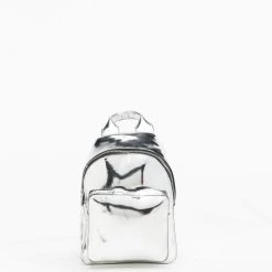 URBAN CLASSICS Rucksack Mini Metallic In Silberfarben