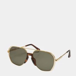 URBAN CLASSICS Herren Sonnenbrille Karphatos With Chain In Goldfarben
