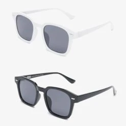 URBAN CLASSICS Herren Sonnenbrille Sunglasses Symi 2-Pack In Schwarz