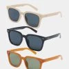 URBAN CLASSICS Sonnenbrille Sunglasses Chicago 3-Pack In Schwarz