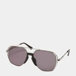URBAN CLASSICS Herren Sonnenbrille Karphatos With Chain In Silberfarben
